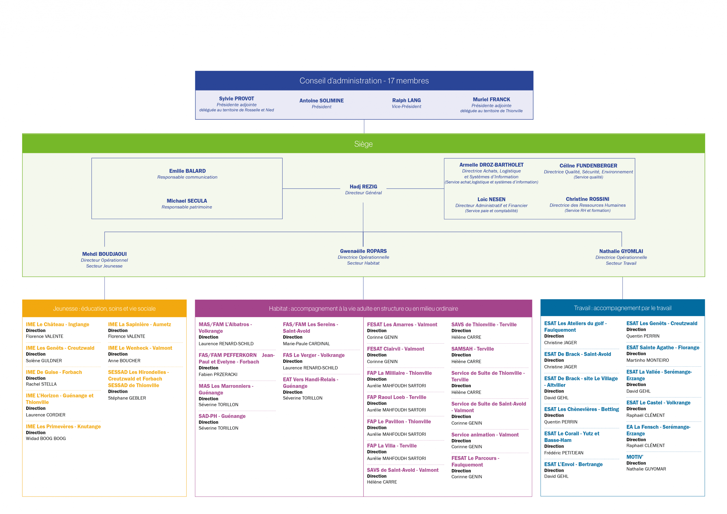 Apei Moselle organigramme associatif