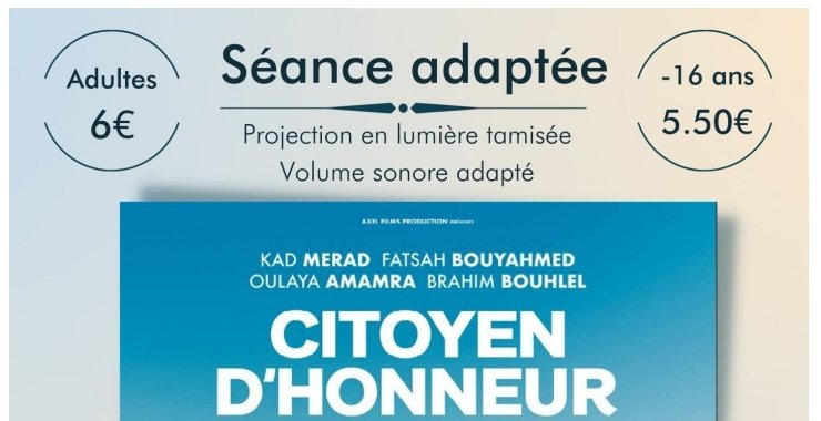 Séance de cinéma adaptée