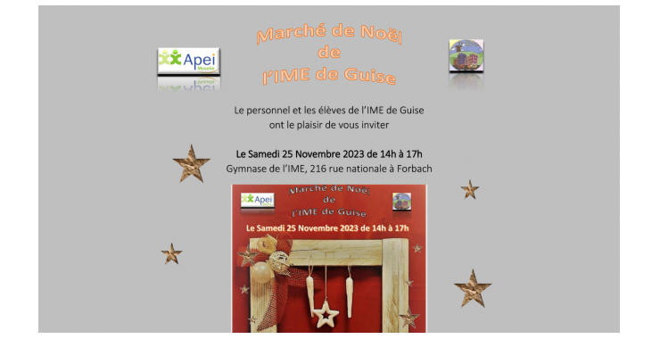 Marché de Noël de l'IME de Guise