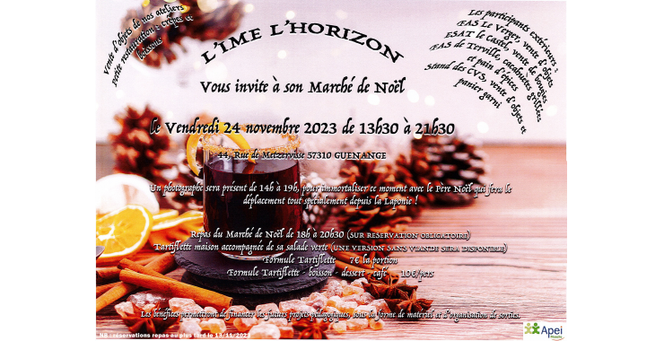 Marché de Noël de l'IME L'Horizon