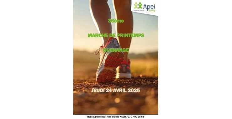 36ème Marche de printemps à Guénange