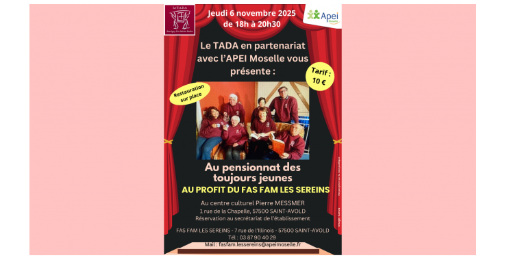 Au pensionnat des toujours jeunes - un spectacle solidaire à ne pas manquer !