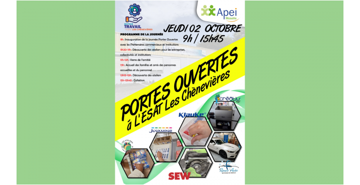 PORTES OUVERTES - ESAT Les Chènevières
