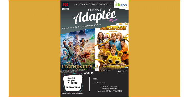 Séances de cinéma adaptées