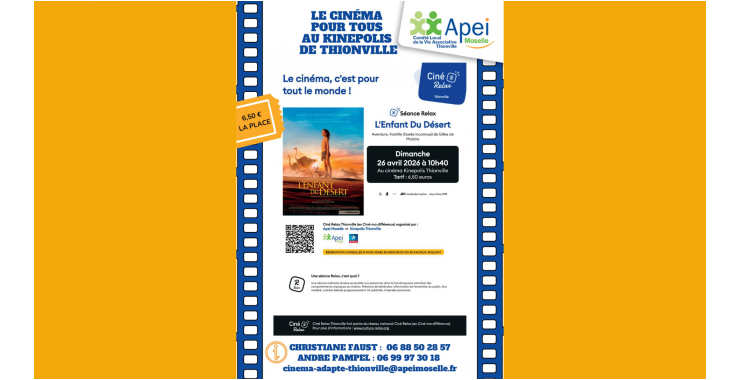 Cine Relax avril 2026