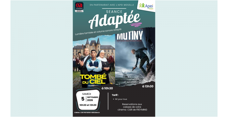 Cinéma adapté septembre 2026