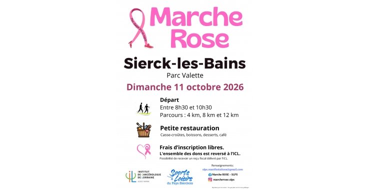 Marche Rose 2026 à Sierck-les-Bains