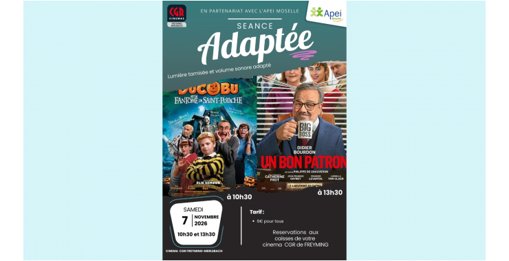Cinéma adapté novembre 2026